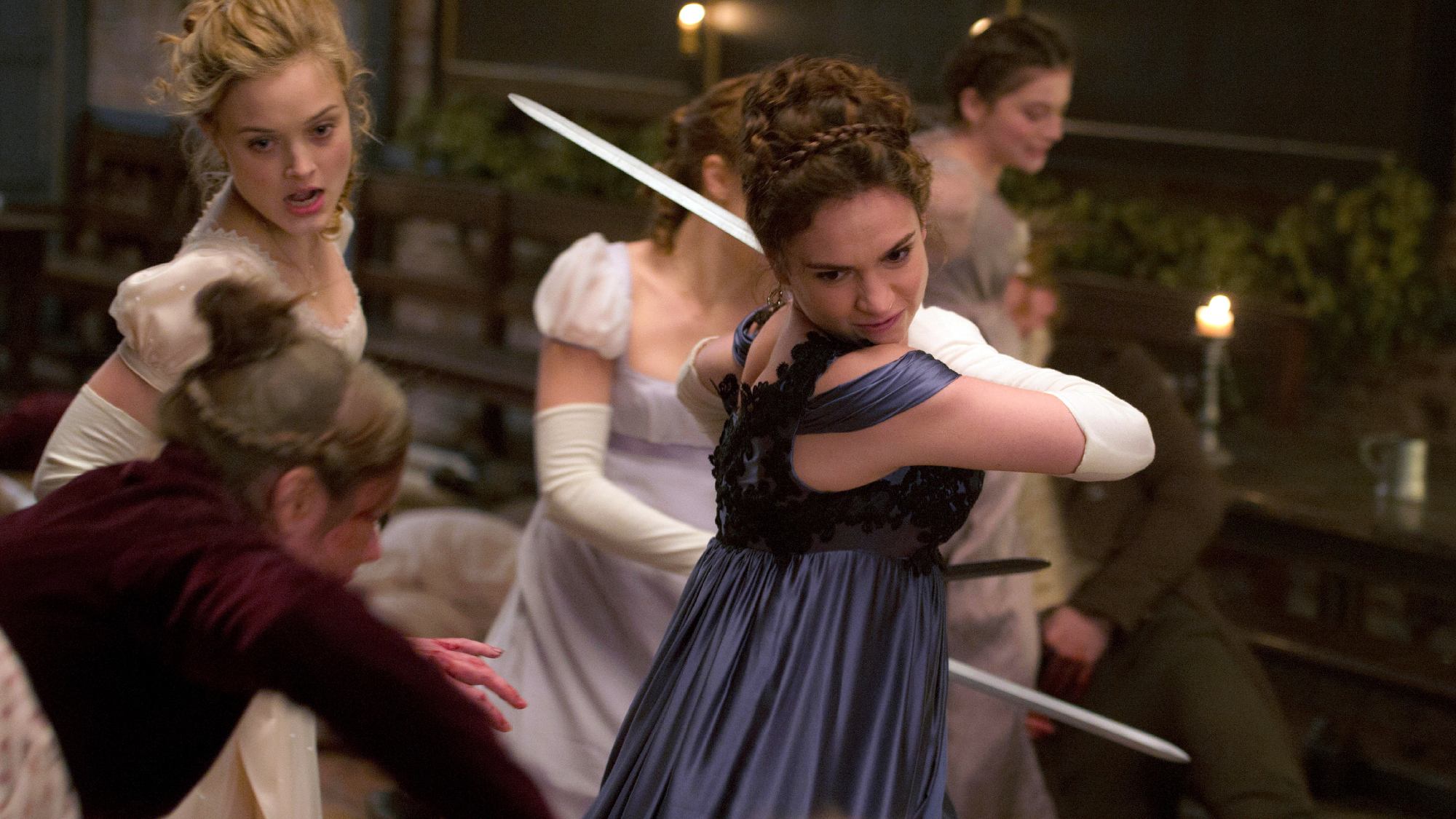 Lily James dans Orgueil, Préjugés et Zombies