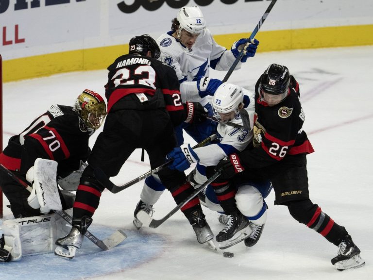 Les Sénateurs d’Ottawa battent le Lightning, mais le désordre de Shane Pinto persiste