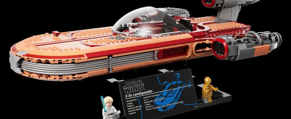 Les membres Amazon Prime peuvent obtenir ce kit Lego Star Wars Landspeeder pour 90 $ de réduction