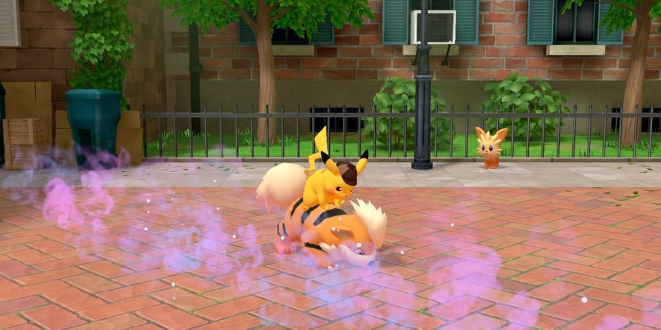 Le détective Pikachu chevauche Growlithe pour des sentiers odorants