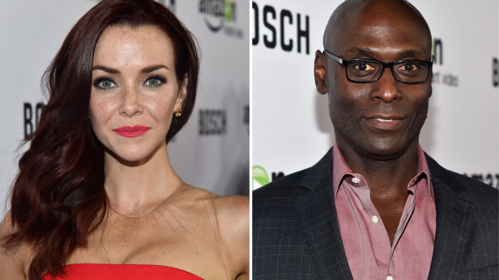 Annie Wersching & Lance Reddick arrives for the red carpet premiere screening for Amazon