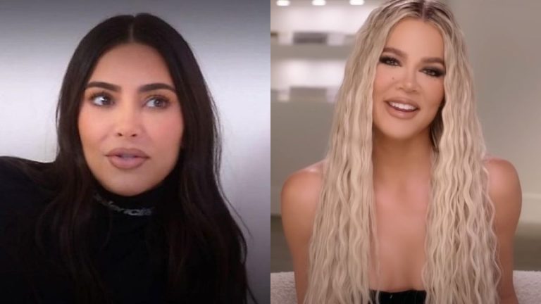 Kim Kardashian and Khloé Kardashian on The Kardashians