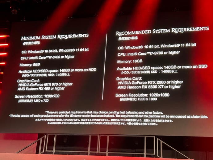 Configuration système requise pour Final Fantast 14 7.0 de la présentation du Fan Fest