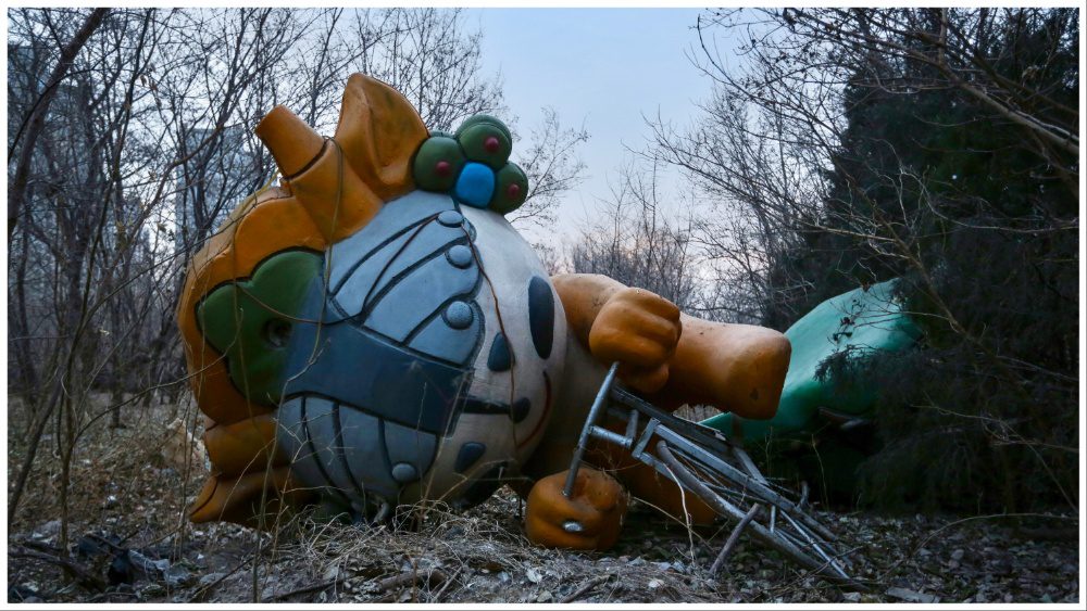 Olympic Halftime: Abandoned Chinese Olympic Mascot in Beijing