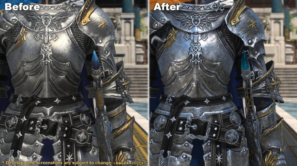 Mise à jour graphique de Final Fantasy XIV Paladin Armor 2