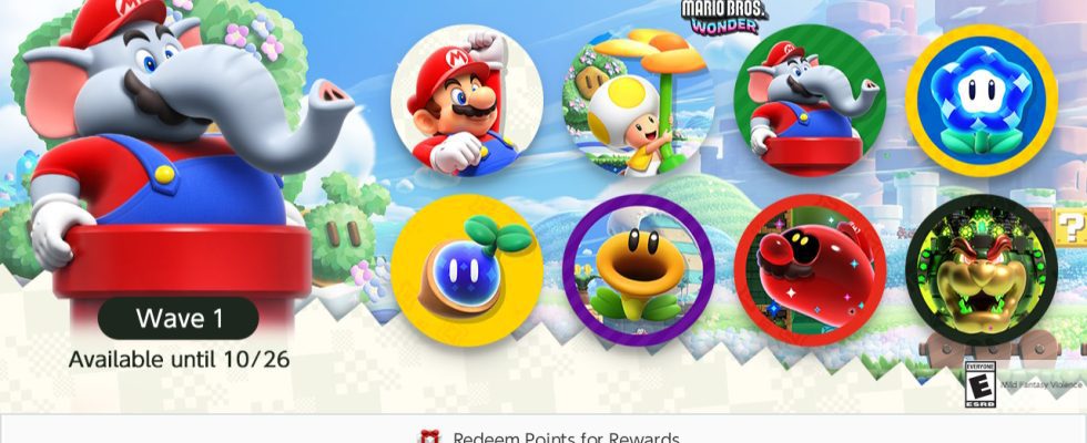 Nintendo Switch Online ajoute les icônes de Super Mario Bros. Wonder