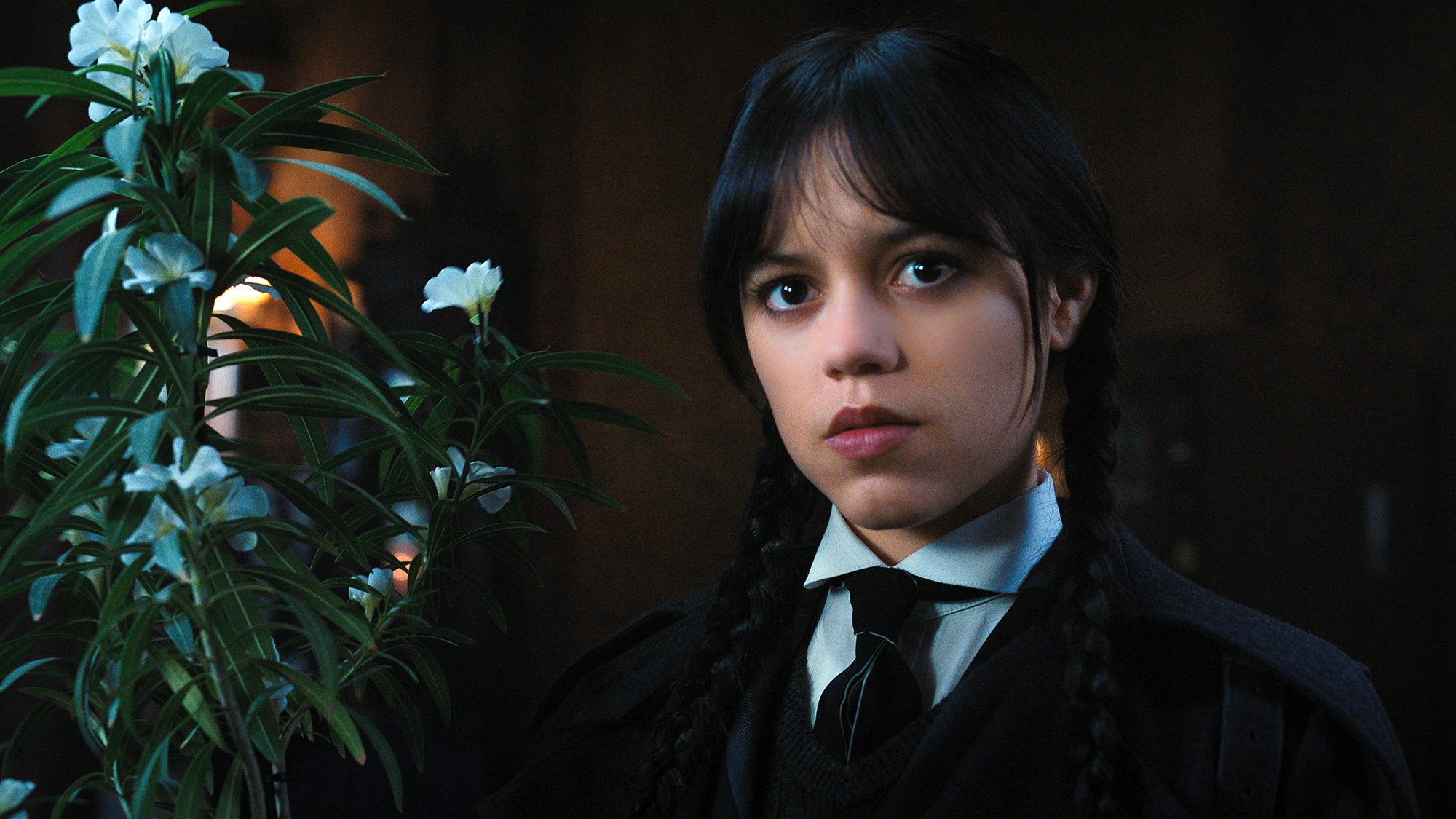 Jenna Ortega dans le rôle de mercredi Addams dans mercredi