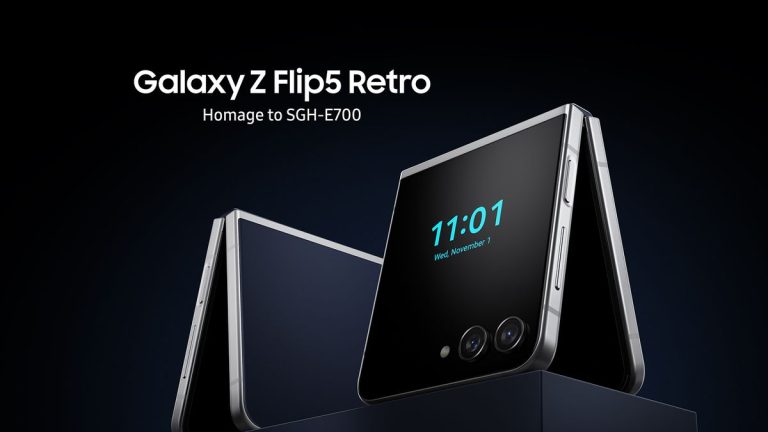 Le nouveau Galaxy Z Flip 5 Retro de Samsung égaye le pliable avec la nostalgie du début des années 2000