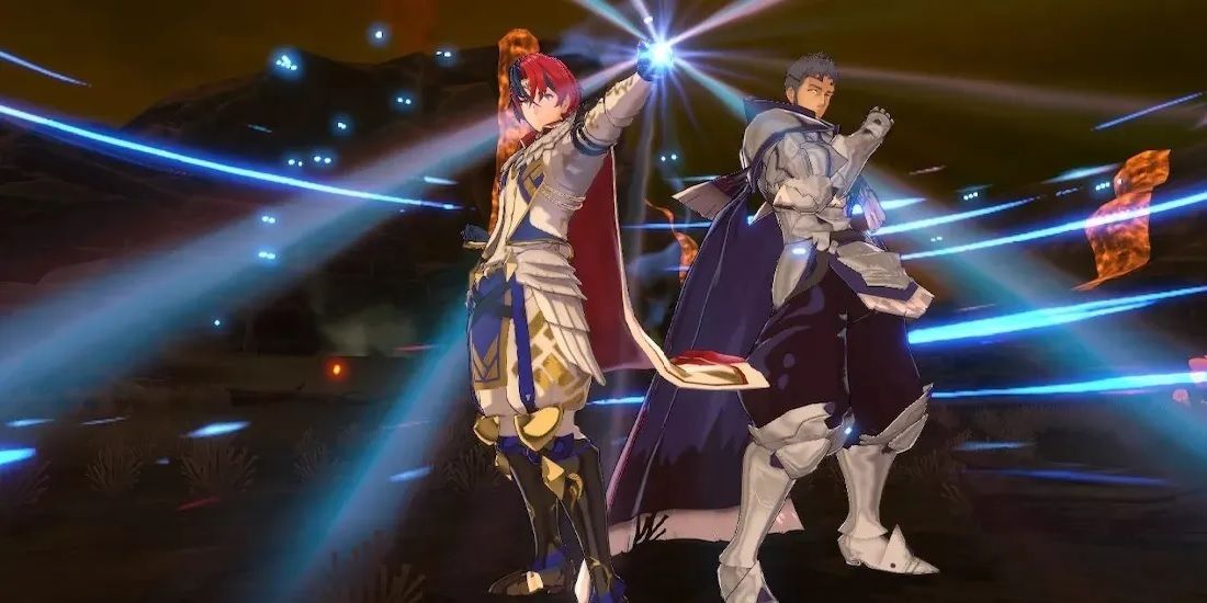 Alear et Mauvier se préparent à se battre dans Fire Emblem Engage redimensionné 2