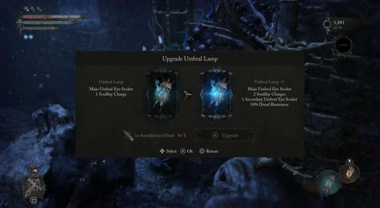 Améliorations de la lampe Lords Of The Fallen : emplacements des ciseaux antédiluviens