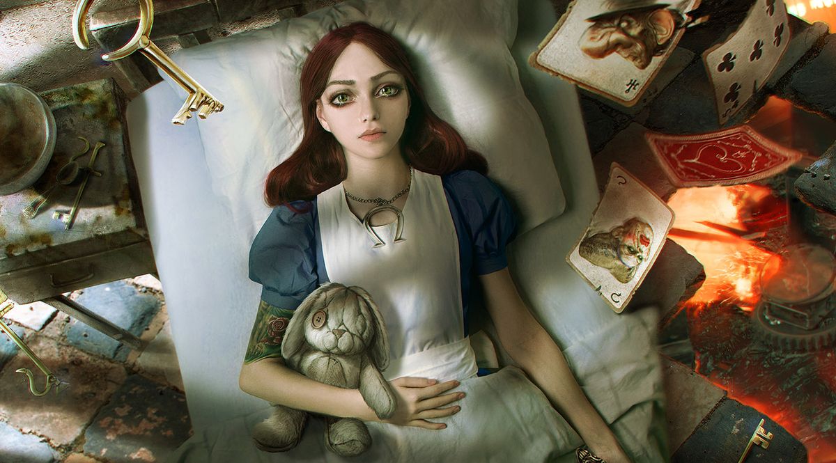 Alice lies in bed