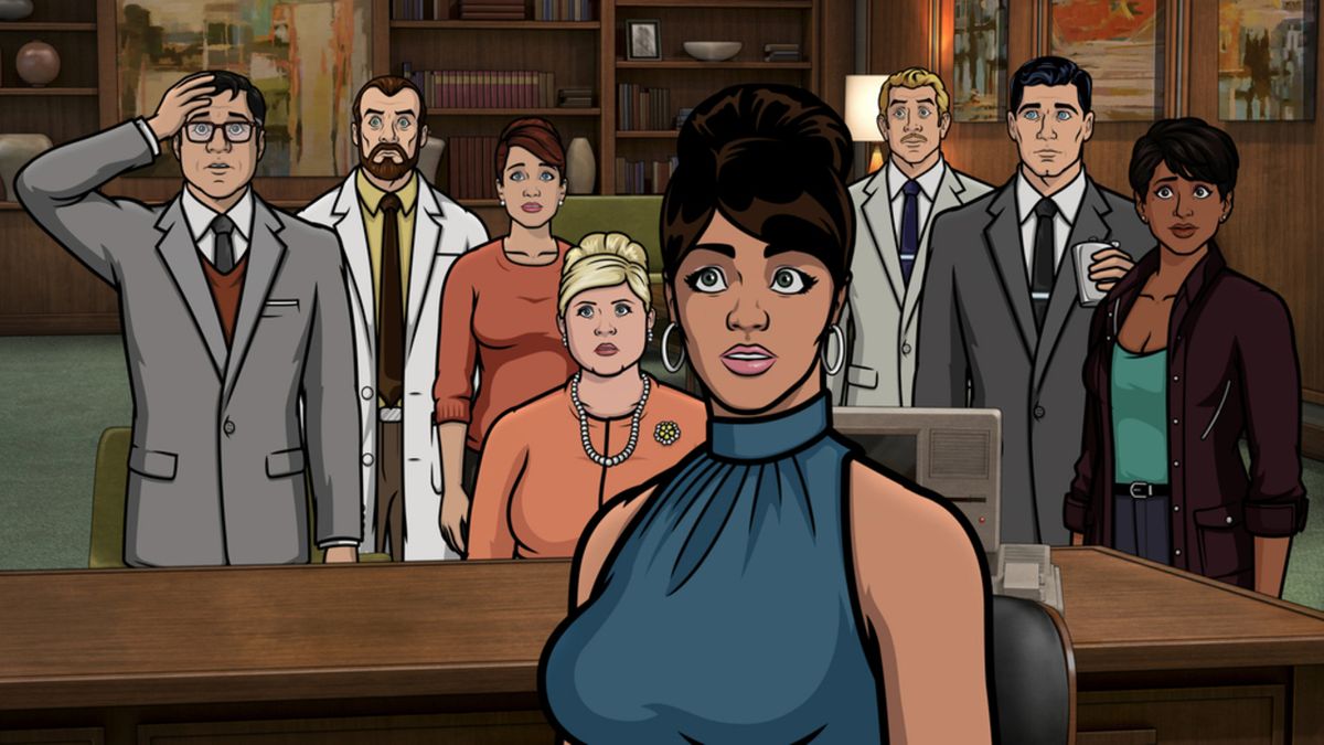 Cast of Archer in Season 14 finale