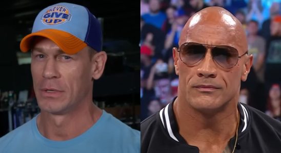 John Cena and Dwayne Johnson in the WWE