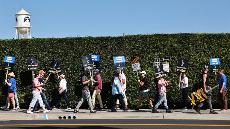 SAG Strike Picket Line