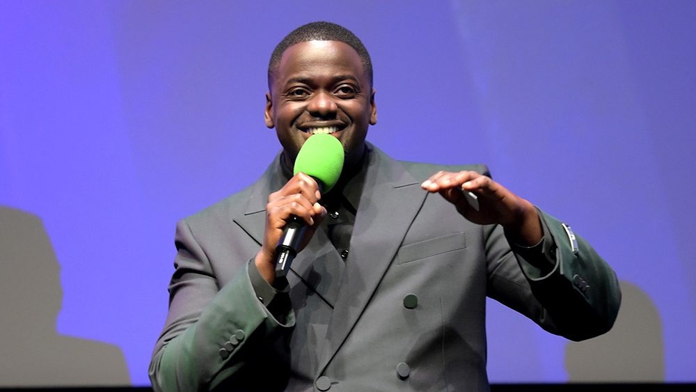 LONDON, ENGLAND - OCTOBER 15: Director and screenwriter Daniel Kaluuya speaks onstage ahead of "The Kitchen" Closing Night Gala premiere during the 67th BFI London Film Festival at The Royal Festival Hall on October 15, 2023 in London, England. (Photo by Eamonn M. McCormack/Getty Images for BFI)