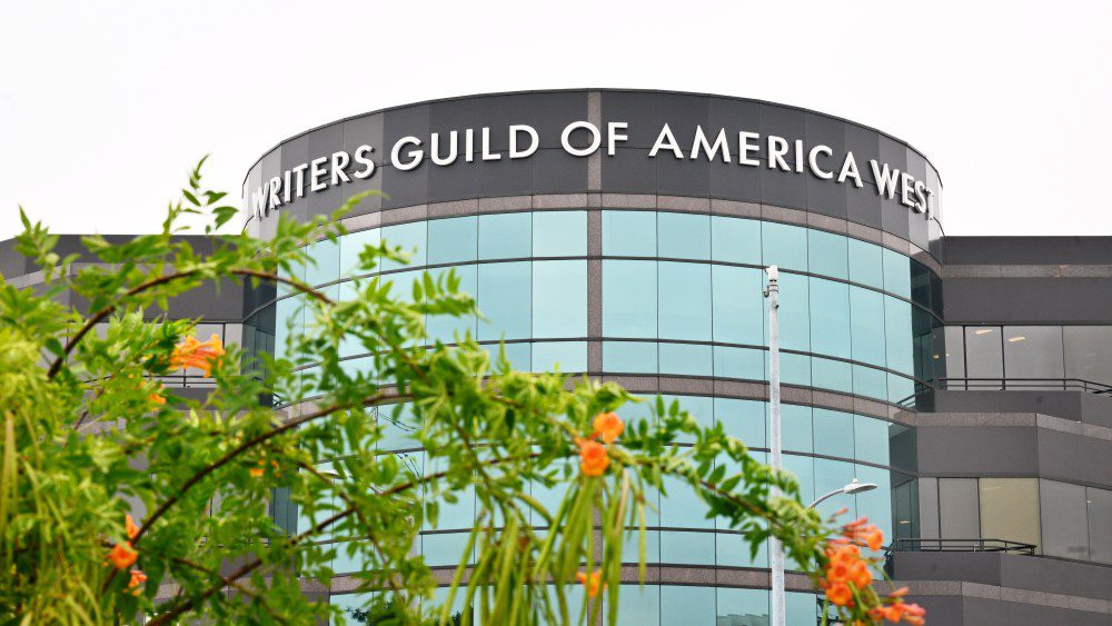 A view of the WGA West building on 3rd and Fairfax Ave. in Los Angeles, California on September 25, 2023.