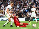 Luis Diaz de Liverpool rate une occasion lors du match de Premier League contre Tottenham Hotspur.