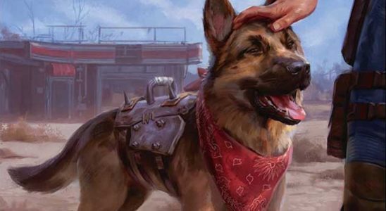 Dogmeat arrive dans Magic: The Gathering dans les decks Commander sur le thème de Fallout qui seront lancés l'année prochaine