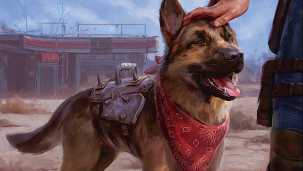 Dogmeat arrive dans Magic: The Gathering dans les decks Commander sur le thème de Fallout qui seront lancés l'année prochaine
