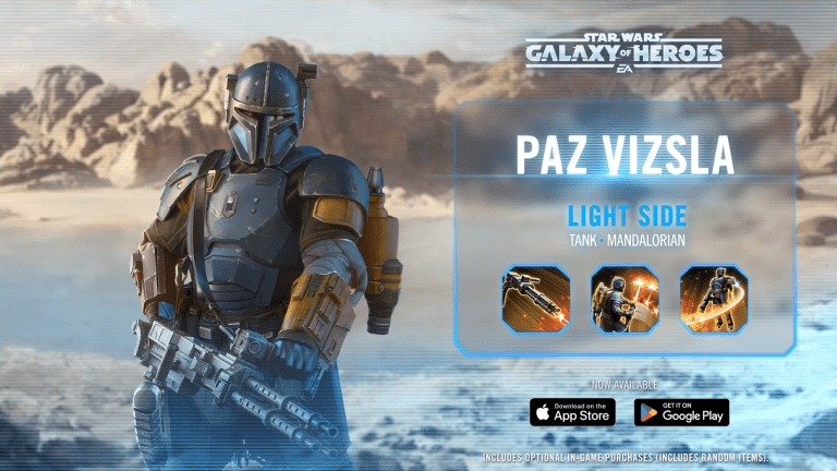 Enfireing The Battlefront : Paz Vizsla rejoint Star Wars : Galaxy of Heroes
