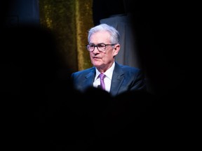 Le président de la Réserve fédérale américaine, Jerome Powell, s'exprime lors d'un déjeuner organisé par l'Economic Club of New York à l'hôtel Hilton le 19 octobre.