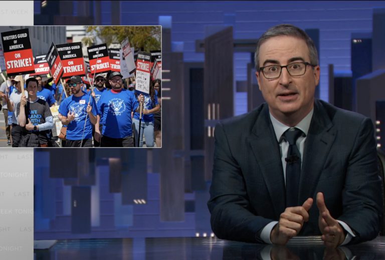 John Oliver « La semaine dernière ce soir » revient de la grève des écrivains [VIDEO] – Ligne TV