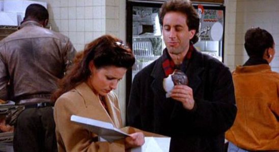 Julia Louis-Dreyfus and Jerry Seinfeld on Seinfeld