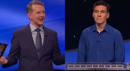 Ken Jennings and James Holzhauer in Jeopardy! Masters