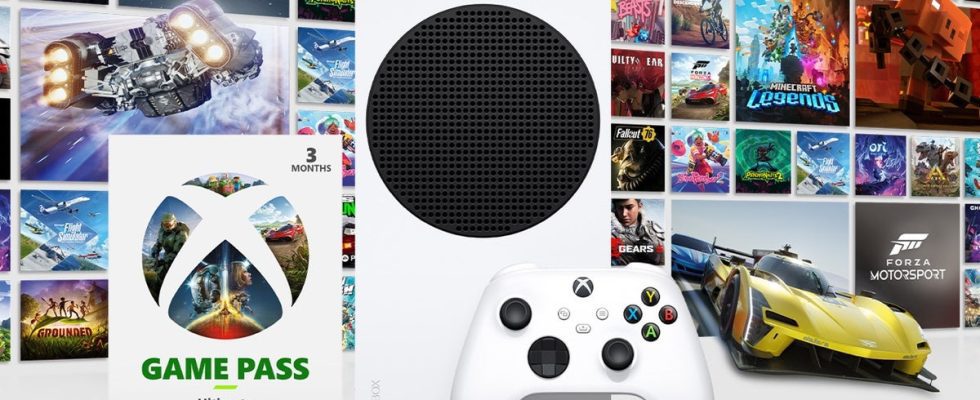 La Xbox Series S reçoit un pack de démarrage de 250 £ avec trois mois de Game Pass Ultimate