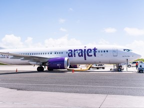 Un avion Arajet.