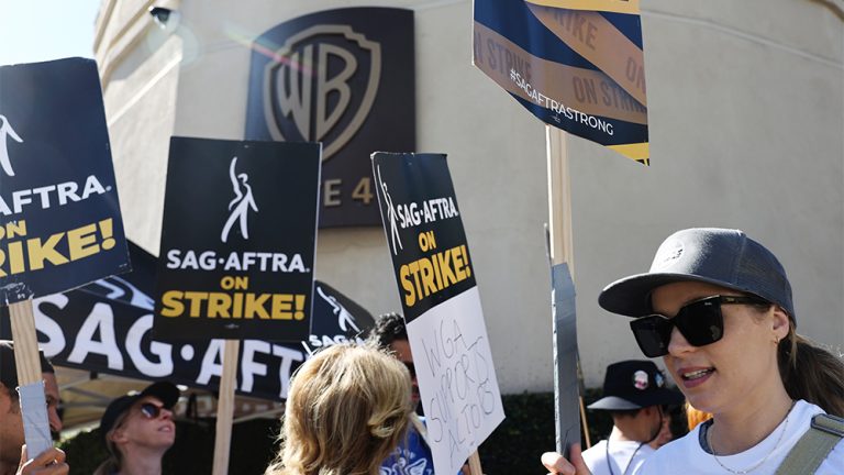 SAG Strike Picket Line