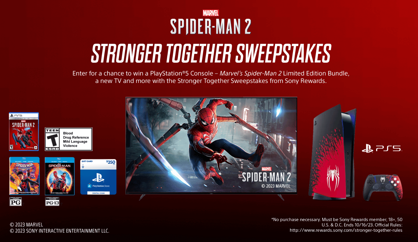 Ensemble cadeau du concours Marvel's Spider-Man 2