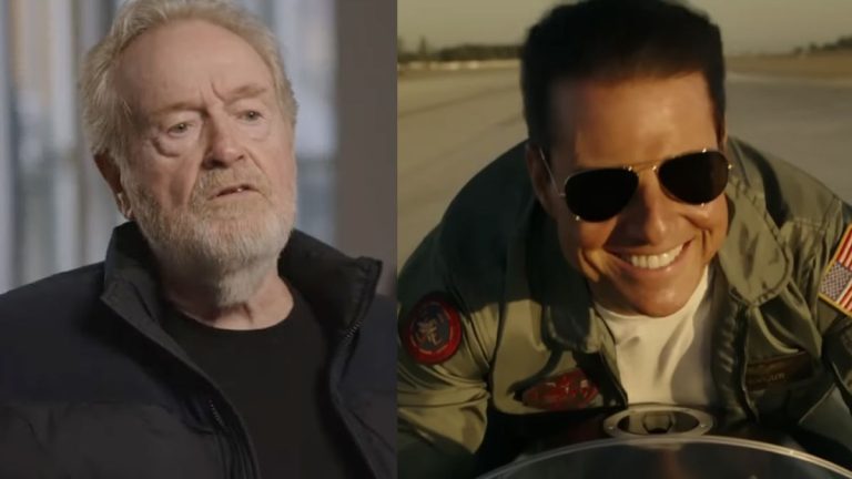 Ridley Scott in a behind the scenes look at Napoleon, Tom Cruise in Top Gun: Maverick Trailer