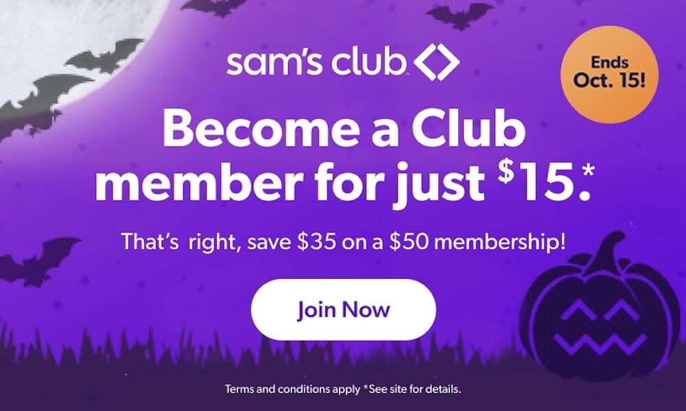 L'adhésion d'un an au Sam's Club coûte seulement 15 $ pour une durée limitée
