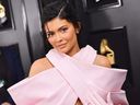 Kylie Jenner assiste à la 61e cérémonie annuelle des GRAMMY Awards au Staples Center de Los Angeles, le 10 février 2019.