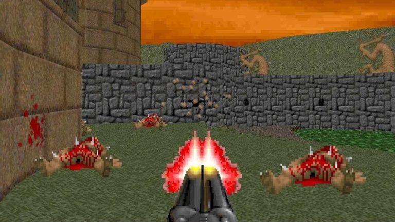 Doom 2 super shotgun screenshot