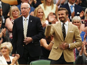 Sir Bobby Charlton et David Beckham