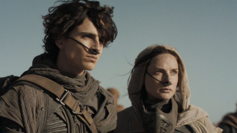 Timothée Chalamet and Rebecca Ferguson in Dune