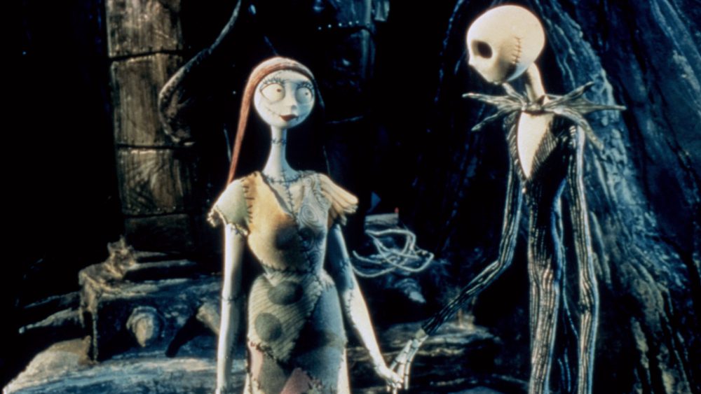 THE NIGHTMARE BEFORE CHRISTMAS, Sally (voice: Catherine O'Hara), Jack Skellington (voice: Chris Sarandon, Danny Elfman), 1993. ©Buena Vista Pictures/courtesy Everett Collection