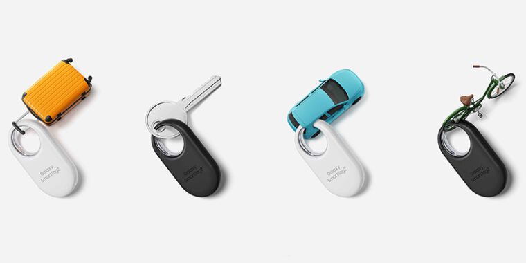 Les nouveaux trackers Bluetooth de Samsung ont un porte-clés géant sur le dessus et prennent en charge UWB