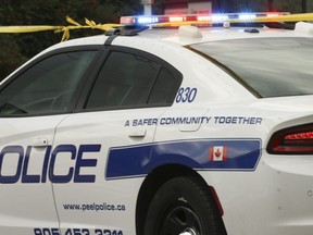 Une voiture de police de la police régionale de Peel.