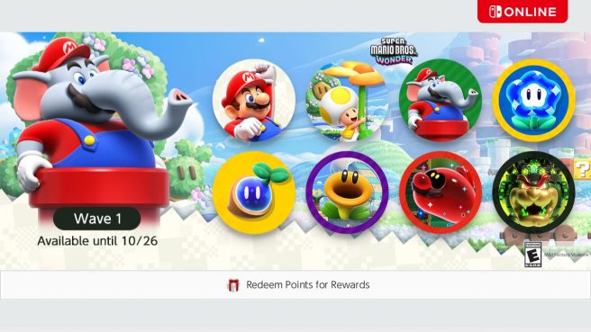 Icônes Super Mario Bros. Wonder Switch Online