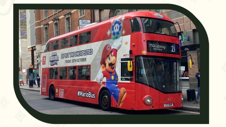 Nintendo UK lance un concours de repérage de Super Mario Bros. Wonder Bus à Londres
