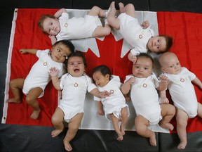 Bébés canadiens.