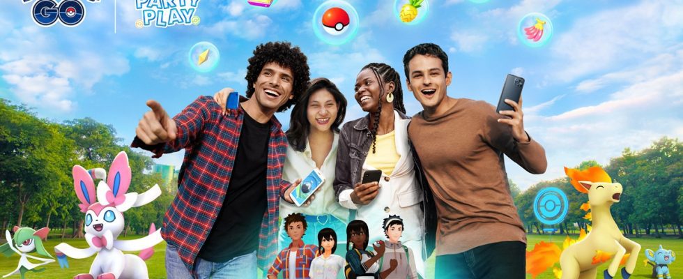 Pokemon GO Party Play ajoute une coopération à quatre joueurs