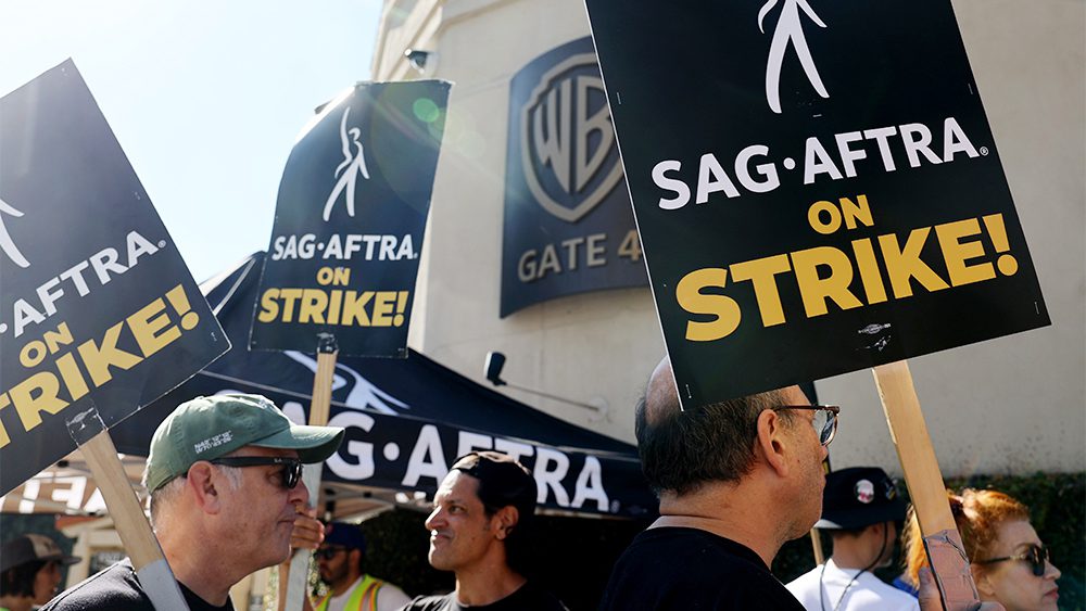 SAG Strike Picket Line