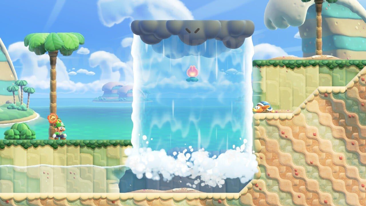 Super Mario Bros. Wonder: Petal Isles - Tumulte des averses
