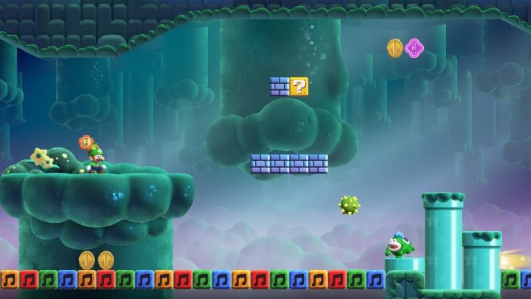 Super Mario Bros. Wonder: World 1 - Des pointes en colère et des tuyaux qui coulent
