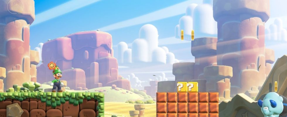 Super Mario Bros. Wonder: World 1 - Le scirpe arrive