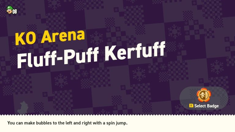 Super Mario Bros. Wonder : World 2 - KO Arena - Fluff-Puff Kerfuff
